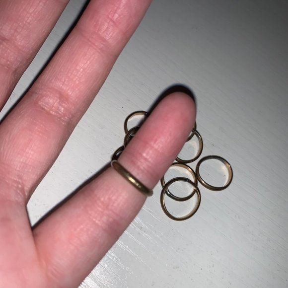 2mm Gold Filled Plain Band Ring, Size 3/4 - Picture 3 of 4
